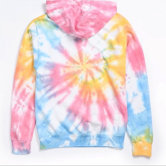BY SAMII RYAN pastel tie dyed hoodie sweatshirt with smiling daisy small xlarge - Picture 5 of 16